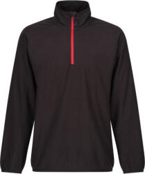 Regatta NAVIGATE TRF 691 / Férfi negyedrészt cipzáras polár pulóver - fekete/klasszikus piros XXL (36F691y2805)
