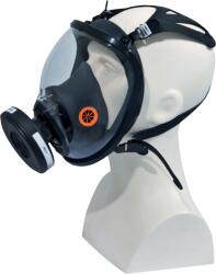 Delta Plus DELTA M9300 STRAP GALAXY / Teljes arcmaszk panoráma kilátással, vegyi és részecske környezetbe - fekete/narancssárga Állítható (M9300NO)