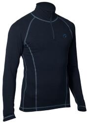 DURAS DAVID / Férfi téli merinó bézs póló állógallérral és cipzárral - sötétkék L (170183)