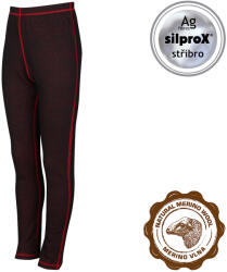 Fuski BOMA s. r. o VoXX IN06 INSPIRED / Gyerek hosszú, funkcionális merinógyapjú alsónemű - fekete/piros 122-128 (109255)