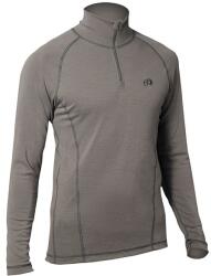 DURAS DAVID / Férfi téli merinó bézs póló állógallérral és cipzárral - bézs XL (170177)