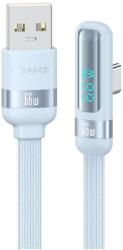 USAMS Kék USB-A/USB-C USAMS US-SJ651 kábel
