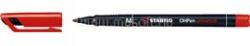 STABILO Alkoholos marker 1mm, STABILO OHPen M piros (STABILO_34009) (STABILO_34009)
