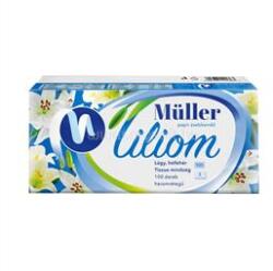 Müller Papírzsebkendő 3 rétegű 100 db/csomag Liliom illatmentes (MÜLLER_42529) (MÜLLER_42529)