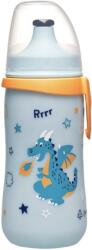 Nip Бебешко шише с клапа NIP - Kids cup, за момчета, 330 ml (4000821350519) - ozone