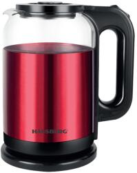 Hausberg Elektromos vízforraló HAUSBERG HB-3622RS, 1800W, űrtartalom 2L, automata leállítás, jelzőlámpa, piros-fekete