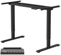 FlexiSpot E1 Pro Elektromos Íróasztal Láb, Fekete, Kétmotoros, 70-120 cm Állítható, 100 kg Teherbírás, Memóriagombokkal (E1B-PRO)