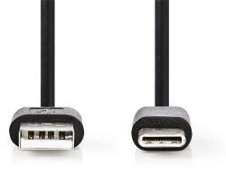 Nedis CCGL60601BK10 USB A - USB C (USB-C) kábel, 5W, hossz 1m