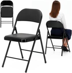 SPRINGOS összecsukható szék 120kg, 46, 5x43, 5x79cm, fekete (GF0113)