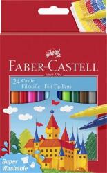 Faber-Castell Filctoll készlet, FABER-CASTELL, 24 különböző szín Castle (554202) - patronbolt
