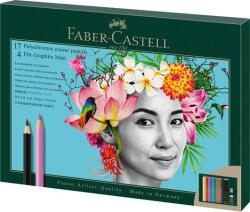 Faber-Castell Színes- és grafitceruza készlet, FABER-CASTELL Polychromos & Pitt Graphite Matt , 23 db-os szett (210052)