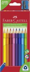 Faber-Castell Színes ceruza készlet, háromszögletű, FABER-CASTELL Jumbo, 10 különböző szín (116510)