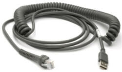 Zebra CBA-U29-C15ZBR USB kábel USB 2.0 4, 57 M USB A Fekete (CBA-U29-C15ZBR) - compzone