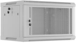 Lanberg Wall-Mount rack cabinet 19 inches 6U 600x450, perforated door (Flat Pack) grey (WF01-6406-23S)