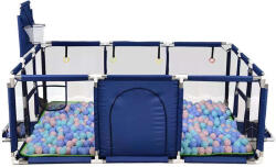  Baba Biztonsági Játszókerítés / Járóka Gyerekeknek Brutt 180X120 kék