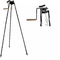 Perfect Home Suport Reglabil din Fier pentru Ceaun, cu Manivela, 120 cm, Perfect Home (MRK-16658) Ceaun