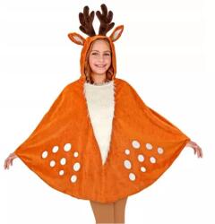 Widmann Costum poncho cu glugă, ren - mărime unică (48163) Costum bal mascat copii