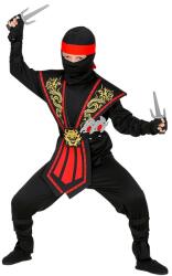 Widmann Costum Red Ninja cu accesorii - mărime 140 (38567) Costum bal mascat copii
