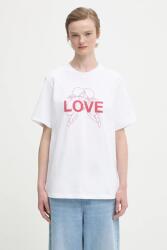 Fiorucci tricou din bumbac Kissing Angels Love Print Regular 9BYA-TSD19N_00X (W25FWJTS001CJ01WH03)
