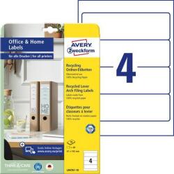 Avery-Zweckform Iratrendező etikett, univerzális, 61x192 mm, újrahasznosított, AVERY ZWECKFORM, 40 etikett/csomag (AYLR476110) - webpapir