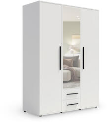  MAXIONE tükrös ruhásszekrény 150x205x59 - fehér (10000017767)