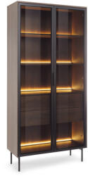  LIMU 91 2D2S magas vitrin - dunin tölgy / fekete (10000016540)