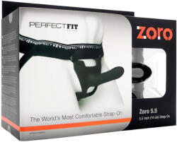 Perfect Fit Brand - dildo strap-on - realist 14cm - silicon negru (92897900005)