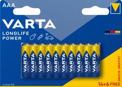 VARTA LONGLIFE POWER mikro/ AAA/ LR03 elem BL14+6 (4903121792) - autoakku24
