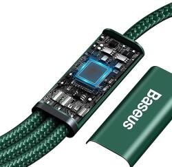 Baseus Rapid Series USB-C 3 az 1-ben Kábel , Mikro USB / Lightning / USB-C, 20 W, 1, 5 m, Zöld (CAM