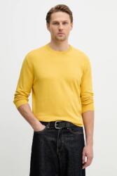 Benetton pamut pulóver - sárga M