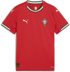 PUMA Gyerek Rövid Ujjú Póló Portugal 2025 Heimtrikot PUMA 5 - 6 EVES bézs|vörös