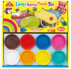  Állatos gyurma szett 8 tégely gyurmával (76203)