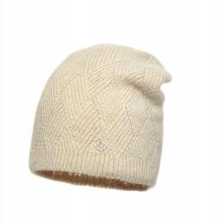 Pawonex Luana női sapka Világos Bézs - angóra sapka térbeli szövéssel (2463)