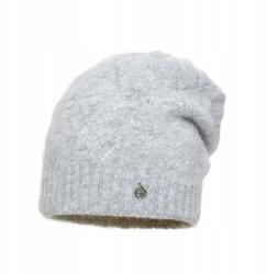 Pawonex Rina női sapka Világos szürke - finom angóra beanie sapka (2461)