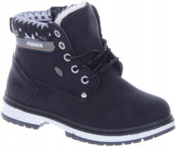  Fekete Téli Bélelt Bokacsizma Tornacipő Kötött Bokacsizma 32-es (LS20 czarne)