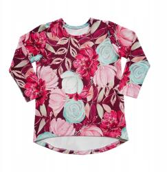Chrisma Virágmintás pamut pulóver Lányoknak 98-as