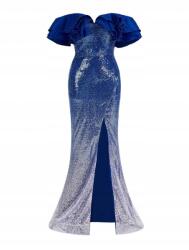 Shein Xs Flitteres Maxi Ruha Nyitott Vállakkal