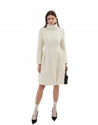 Shein L-es Klasszikus Női Kabát, Kéményes