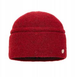 Pawonex Euforia női sapka, piros - elegáns gyapjú, kihajtható (2512)