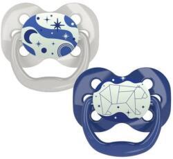Dr. Brown's Suzeta Dr. Browns Luminous Advantage 0-6m 2buc albastru (IP4163)