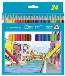 Connect Színes ceruza készlet, háromszögletű Connect 24 klf. szín (00008951) - tintasziget