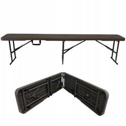 Viking Rattan összecsukható vendéglátó pad 183 cm kerti bankett (5905155102409)