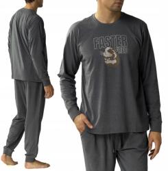 Atlantic NMP-376 férfi laza hosszú ujjú pizsama Pamut M (NMP-376 SZARA)