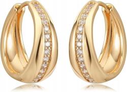  585-ös arany, vastag karika fülbevaló, 14 karátos arany, finom, kézzel készített (746364405289)