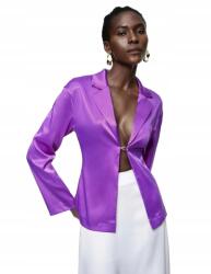 Shein M Lila Szatén Blézer