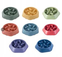  Nyelésgátló tál kutyáknak és macskáknak piros, lassítja az etetést 23 cm (Yiwu dylan)