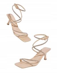 Shein 37-ES Bokapántos Magassarkú Szandál (sx2411303778996976)