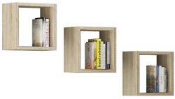  FALI POLC K 25x25cm 3DB KÉSZLET SONOMA TÖLGY