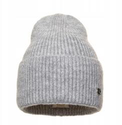 Pawonex Selina női sapka Világos szürke - bordázott szövésű és kihajtható sapka (2417)