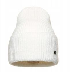 Pawonex Selina Ecru női sapka - bordázott szövésű és kihajtható sapka (2417)